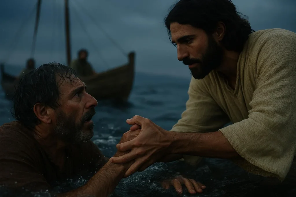 Jesús llega en la noche y calma el corazón